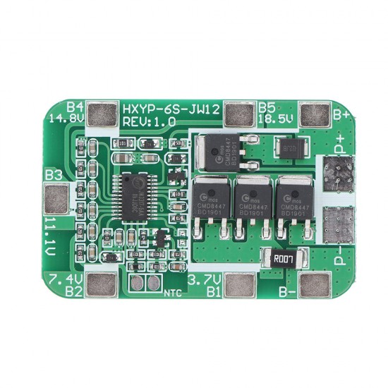 6S 14A 22.2V 18650 Battery Protection Board for 18650 Li-ion Lithium Battery Cell Charger Protect Module PCB BMS