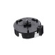 CR1220 Battery Holder In-line Button Battery Cell Sockets Case Black Plastic Housing