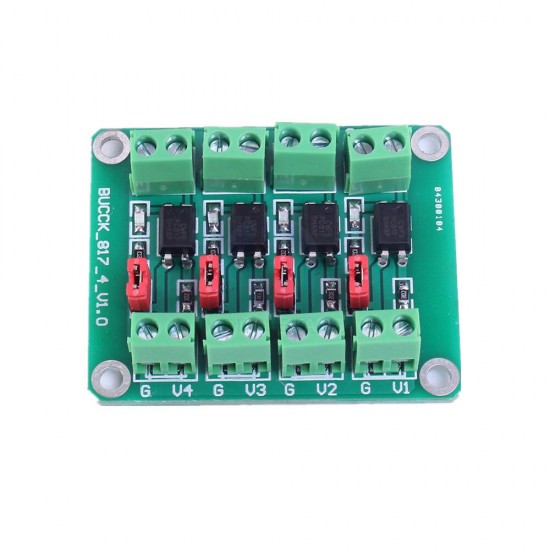 PC817 2-way/4-way Optocoupler Isolation Board Voltage Control Converter Adapter Module Drives Optical Isolation Module