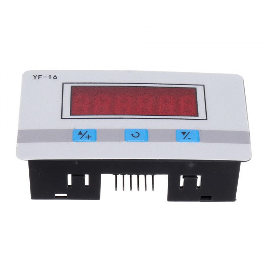 YF-16 Trigger Frequency Counter Module Accumulator 6-Bit Red Digital Tube Display PNP NPN Signal Trigger DC/AC 5V-27V