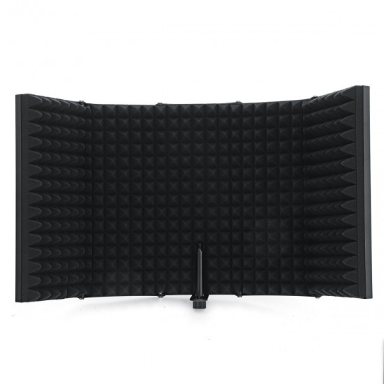 5 Plate Folding Recording Microphone Wind Screen Soundproof Insolation Shield