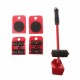 5pcs Furniture Mover Tool Set Furniture Transport Lifter Heavy Stuffs Moving Tool Wheeled Mover Roller Bar Hand Tools set