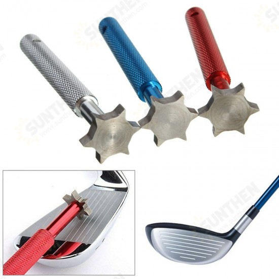 6 Cutters Golf Wedge Club Grooove Iron Club Grooove Tool Sharpener Cleaner Tools