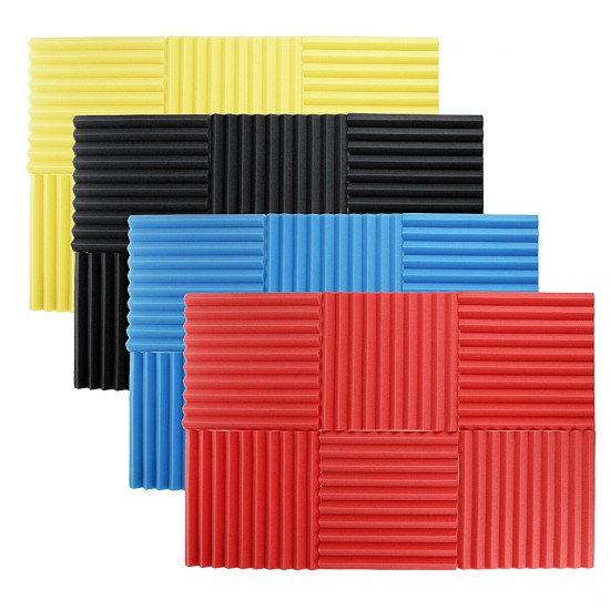 6Pcs 30x30x2.5cm Soundproofing Foam Acoustic Wall Panels Studio Soundproof Foam