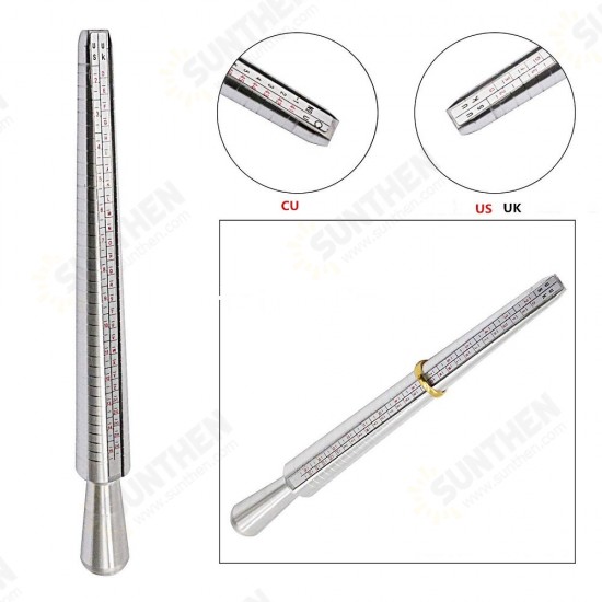 8 Scales Ring Sizer Mandrel 54pcs Ring Sizer Ring Mandrel Rubber Hammer Kit Hand Tools Kit