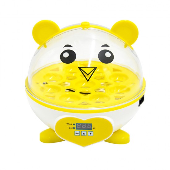 9 Eggs Incubator Chicken Digital Automatic LED Science Kids Home Experiment Tools