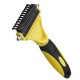 Double Sides Pet Dog Fur Brush Comb Dog Cat Grooming Deshedding Trimmer Tool Pet Rake 12/23 Blades