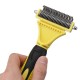 Double Sides Pet Dog Fur Brush Comb Dog Cat Grooming Deshedding Trimmer Tool Pet Rake 12/23 Blades