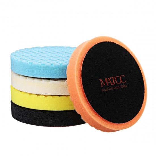 8Pcs 6 Inch Car Polishing Pad Kit M14 Buffing Pads with Wool Bonnet Pads for Car Polisher and Household Electric Drill