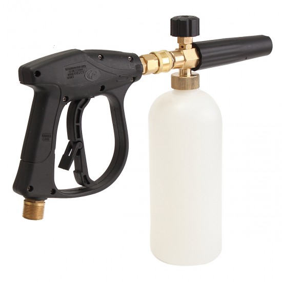 Foam Wash Guun 3000 PSI High Pressure Washer W/1L Snow Foam Lance Bottle Car Cleaning