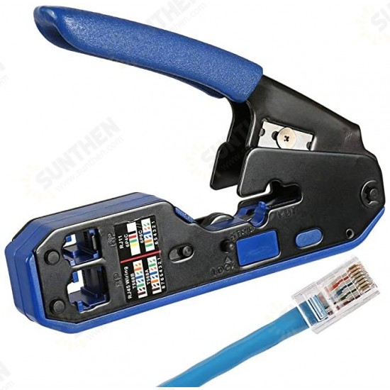 Modular Crimping Tool for RJ45 and RJ11, RJ12, 6P, 8P and Modular Standard Connectors