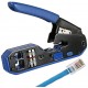 Modular Crimping Tool for RJ45 and RJ11, RJ12, 6P, 8P and Modular Standard Connectors