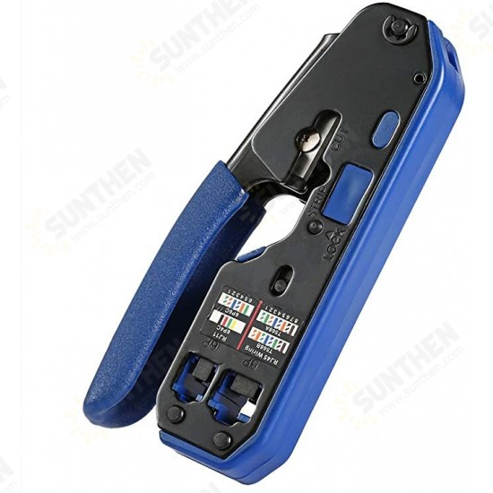 Modular Crimping Tool for RJ45 and RJ11, RJ12, 6P, 8P and Modular Standard Connectors