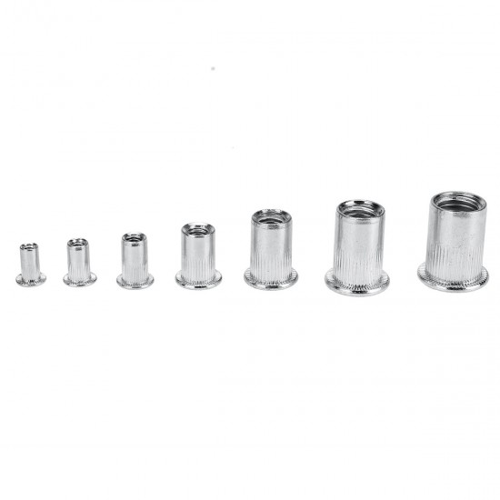 Rivet Nut Pistol Rivet Guun M3 M4 M5 M6 M8 M10 M12 Heavy Duty Manual Insert Nut Tool Manual Mandrel with 110pc Nut