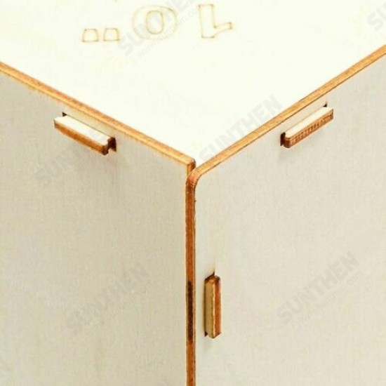 Wood Balloon Sizer Cube Template Box for Wedding Party 9 Holes 2 To 10 Inches Tool