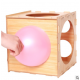 Wood Balloon Sizer Cube Template Box for Wedding Party 9 Holes 2 To 10 Inches Tool