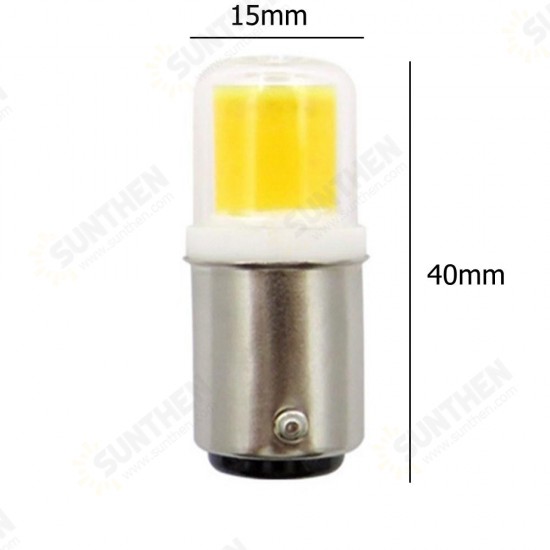 DC12V Dimmable BA15D 5W 450LM COB LED Light Bulb for Car Lamp Table Night Light