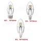 Dimmable E14 E12 E27 7W 60 580LM SMD 3014 LED White Warm White Candle Light Lamp Bulb AC 110V