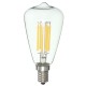 E12 6W COB Retro Edison Vintage Pure White Warm White Filament Light Lamp Bulb AC110V