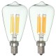 E12 6W COB Retro Edison Vintage Pure White Warm White Filament Light Lamp Bulb AC110V