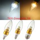 E12/E14/E27 3W Non-Dimmable LED Candle Golden Light Bulb White/Warm White 85-265V