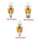 E14 E12 E27 7W SMD 3014 LED Golden Glass White Warm White Candle Bulb Lamp AC 85-265V