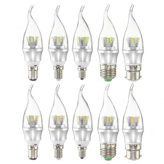 E27 E14 E12 B22 B15 6W 25 SMD 2835 LED Pure White Warm White Filament Light Lamp Bulb AC85-265V