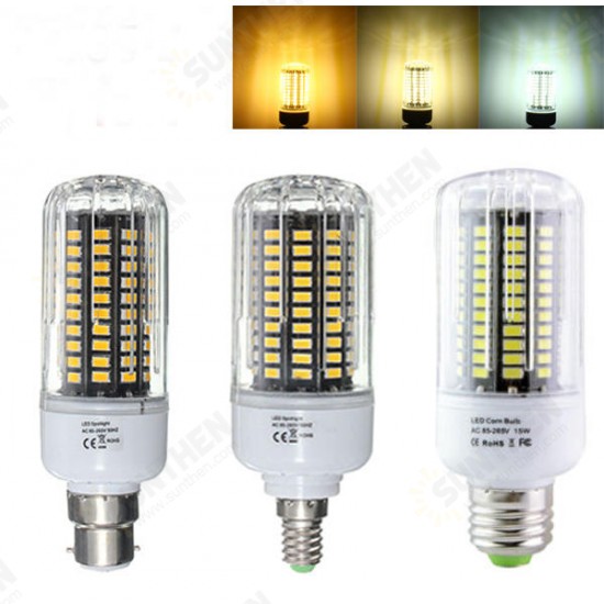 E27 E17 E14 E12 B22 12W 120 SMD 5736 1200Lm LED White Warm White Natural White Corn Bulb AC85-265V