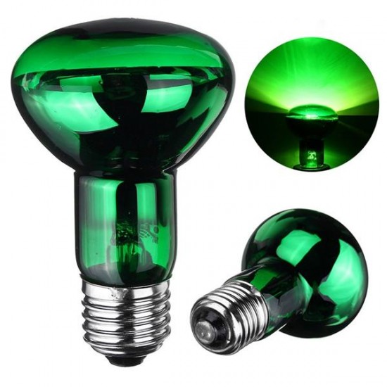 E27 R63 25W 40W 50W 60W 75W 100W Green Night Amphibian Snake Lamp Heat Reptil Light Bulb AC220-240V