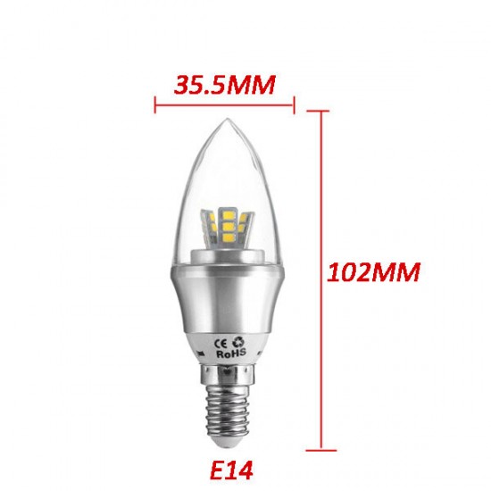 E27/E14/E12/B22/B15 Dimmable LED Bulb 3W SMD 2835 Chandelier Candle Light Lamp AC 220V