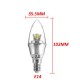 E27/E14/E12/B22/B15 Dimmable LED Bulb 3W SMD 2835 Chandelier Candle Light Lamp AC 220V