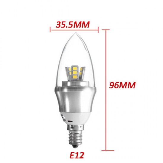 E27/E14/E12/B22/B15 Dimmable LED Bulb 3W SMD 2835 Chandelier Candle Light Lamp AC 220V