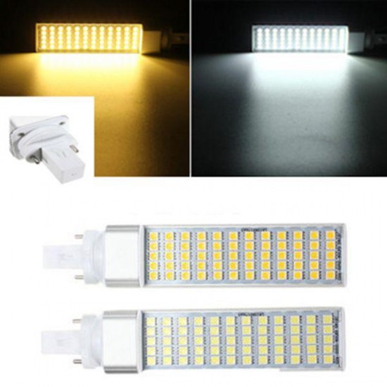 G23 12W 60 SMD 5050 LED Light Non-Dimmable Warm White/White Bulb 85-265V