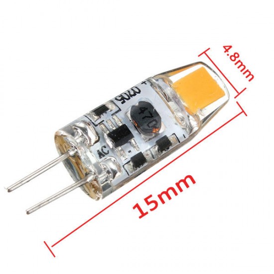 G4 1W COB Filament LED Spot Lightt Bulb Lamp Warm/Pure White AC/DC 10-20V