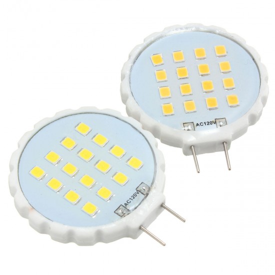 G8 1.3W 16 SMD 2835 LED Pure White Warm White Ceramic Material Home Lighting Bulb AC110V