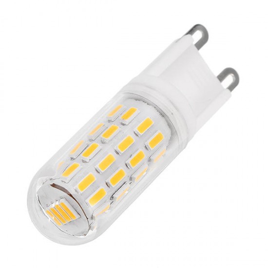 G9 2.5W SMD4014 52LEDs Warm White Pure White Light Bulb AC100-240V No Flicker