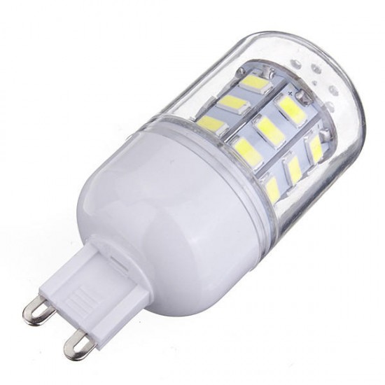 G9 3.5W 420LM AC 220V 30 SMD 5730 LED Corn Light Bulbs Clear Cover