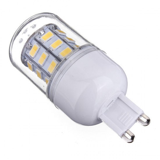 G9 3.5W 420LM AC 220V 30 SMD 5730 LED Corn Light Bulbs Clear Cover