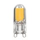 G9 3W COB 260LM Pure White Warm White Glass LED Light Bulb AC110V AC220V