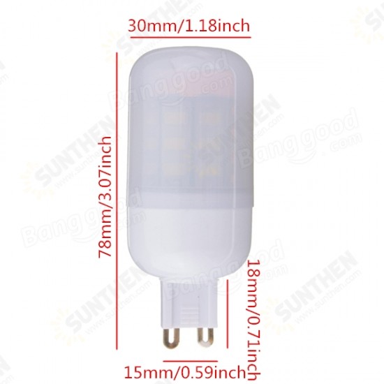 G9 4W White/Warm White 5730SMD LED Corn Bulb Light Ivory Cover 220V