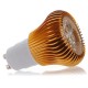 GU10 6W 3 LED Warm White LED Spot Light Bulb AC 110-240V