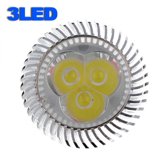 GU10 6W 3 LED White High Power Led Spot Light Lamp Bulb 110-240V