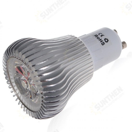 GU10 6W 3 LED White High Power Led Spot Light Lamp Bulb 110-240V