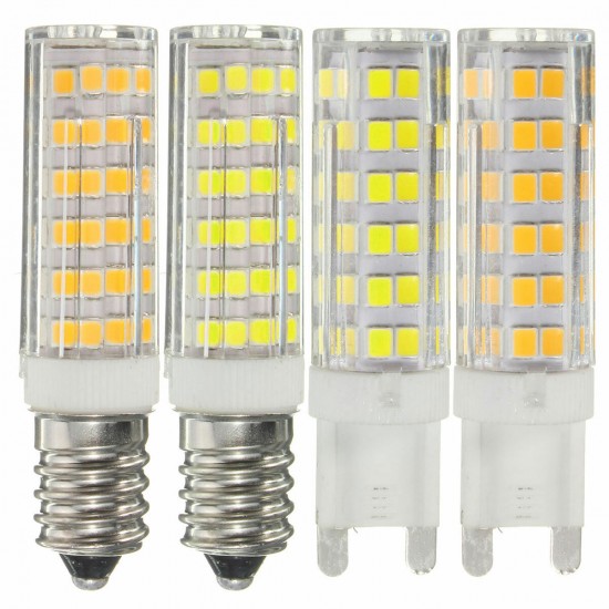 G9 E14 5.8W 220V LED Halogen Bulb 550LM Not Dimmable 76SMD 2835 Light Lamp 360°