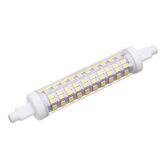 R7S 118MM 10W SMD2835 Warm White Pure White No Stroboscopic LED Corn Light Bulb AC85-265V