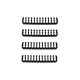 Sleeved Cable 24 Pieces Set Cord Clamp 4x24-Pin/12x8-Pin/8x6-Pin Cable Comb for 3mm Cable Gesleeved Up To 3.4mm Frosted