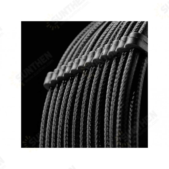 Sleeved Cable 24 Pieces Set Cord Clamp 4x24-Pin/12x8-Pin/8x6-Pin Cable Comb for 3mm Cable Gesleeved Up To 3.4mm Frosted