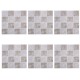 6pcs DIY Moroccan Self-adhesive Bathroom Kitchen Tile Wall Sticker Waterproof