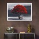 1 Piece Big Tree Canvas Painting Wall Decorative Print Art Picture Unframed Wall Hanging Home Office Decorations