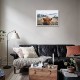 1 Piece Canvas Print Painting Highland Cow Poster Wall Decorative Printing Art Pictures Frameless Wall Hanging Decorations for Home Office